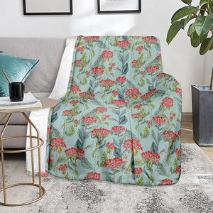 Bouvardia Pattern Print Blanket