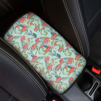 Bouvardia Pattern Print Car Center Console Cover