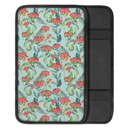 Bouvardia Pattern Print Car Center Console Cover