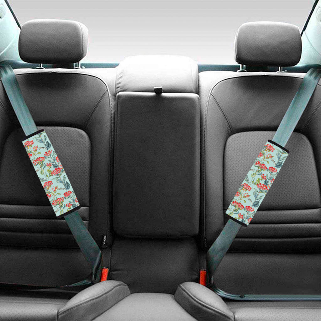 Bouvardia Pattern Print Car Seat Belt Covers