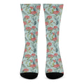 Bouvardia Pattern Print Crew Socks