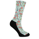 Bouvardia Pattern Print Crew Socks