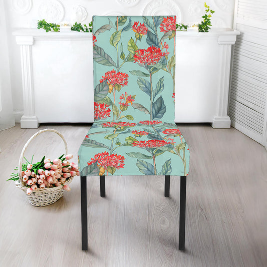 Bouvardia Pattern Print Dining Chair Slipcover