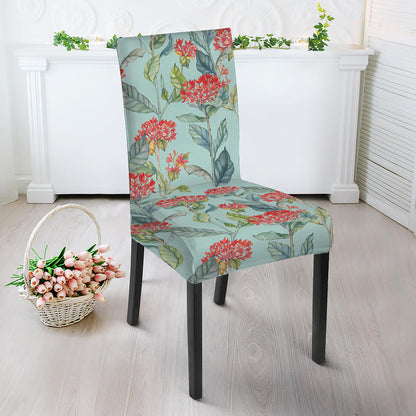 Bouvardia Pattern Print Dining Chair Slipcover