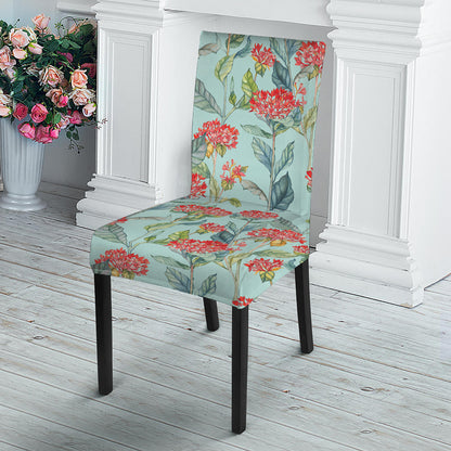 Bouvardia Pattern Print Dining Chair Slipcover