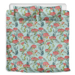 Bouvardia Pattern Print Duvet Cover Bedding Set