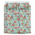Bouvardia Pattern Print Duvet Cover Bedding Set