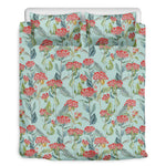 Bouvardia Pattern Print Duvet Cover Bedding Set