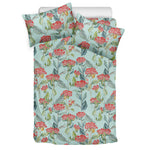 Bouvardia Pattern Print Duvet Cover Bedding Set