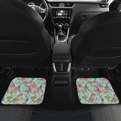 Bouvardia Pattern Print Front and Back Car Floor Mats