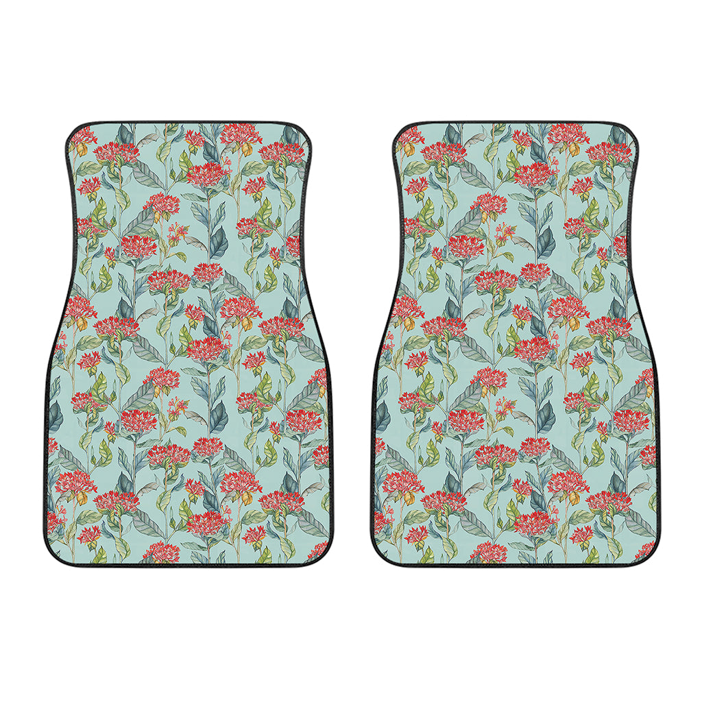 Bouvardia Pattern Print Front Car Floor Mats