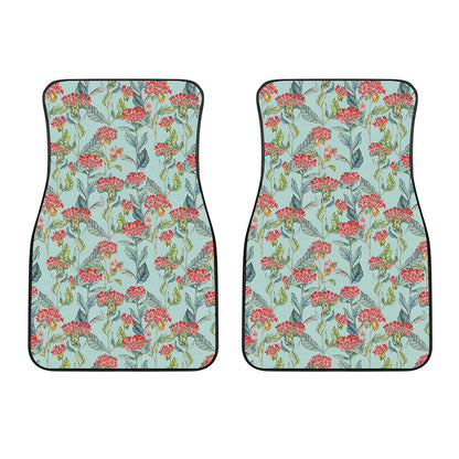 Bouvardia Pattern Print Front Car Floor Mats