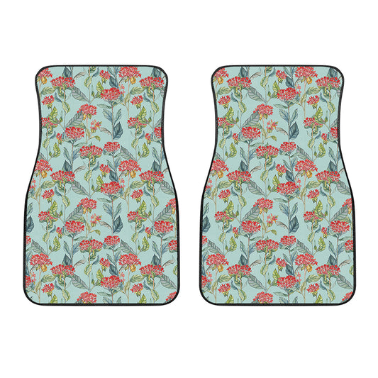 Bouvardia Pattern Print Front Car Floor Mats