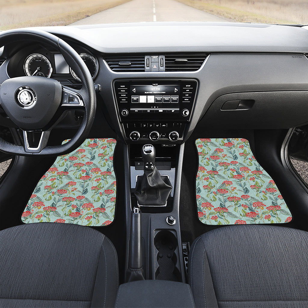 Bouvardia Pattern Print Front Car Floor Mats