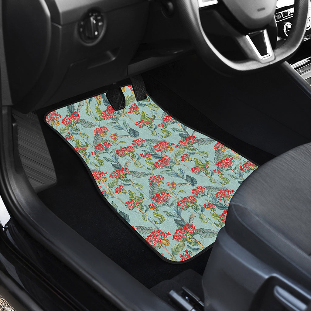 Bouvardia Pattern Print Front Car Floor Mats