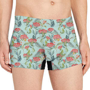 Bouvardia Pattern Print Men's Boxer Briefs