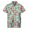 Bouvardia Pattern Print Men's Short Sleeve Shirt