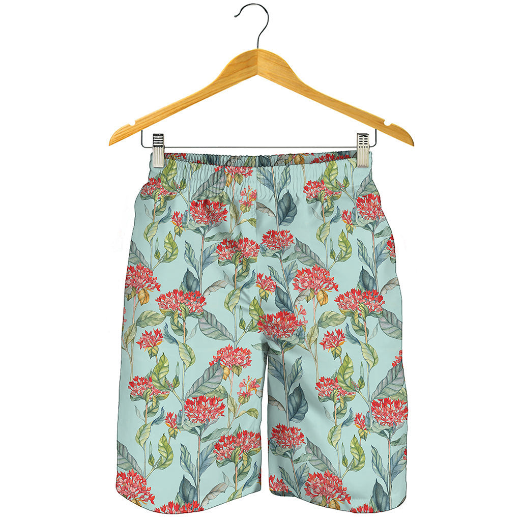 Bouvardia Pattern Print Men's Shorts