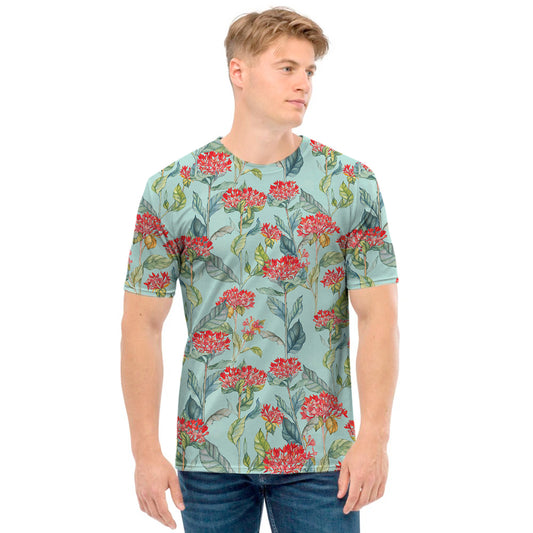 Bouvardia Pattern Print Men's T-Shirt