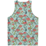 Bouvardia Pattern Print Men's Tank Top