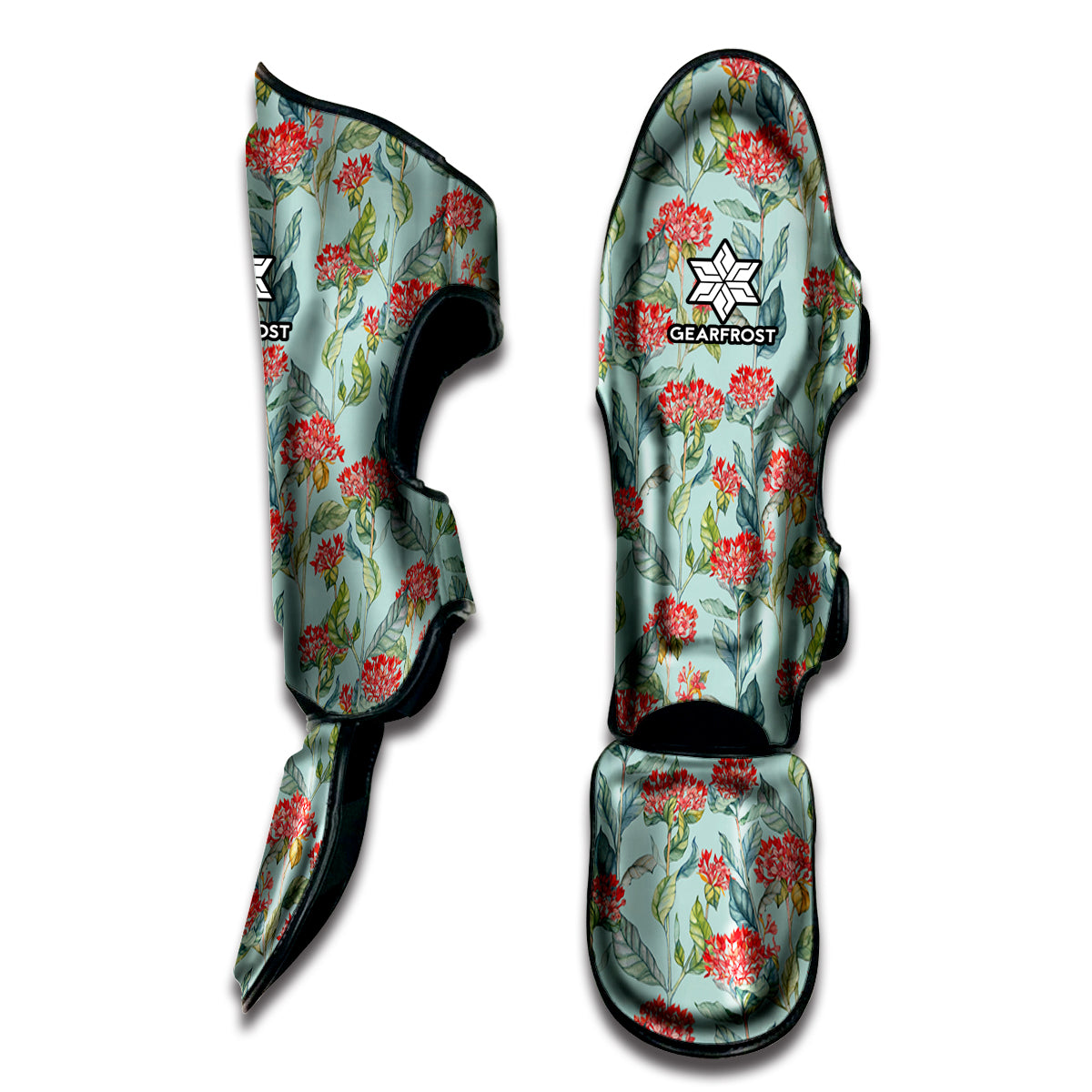 Bouvardia Pattern Print Muay Thai Shin Guard