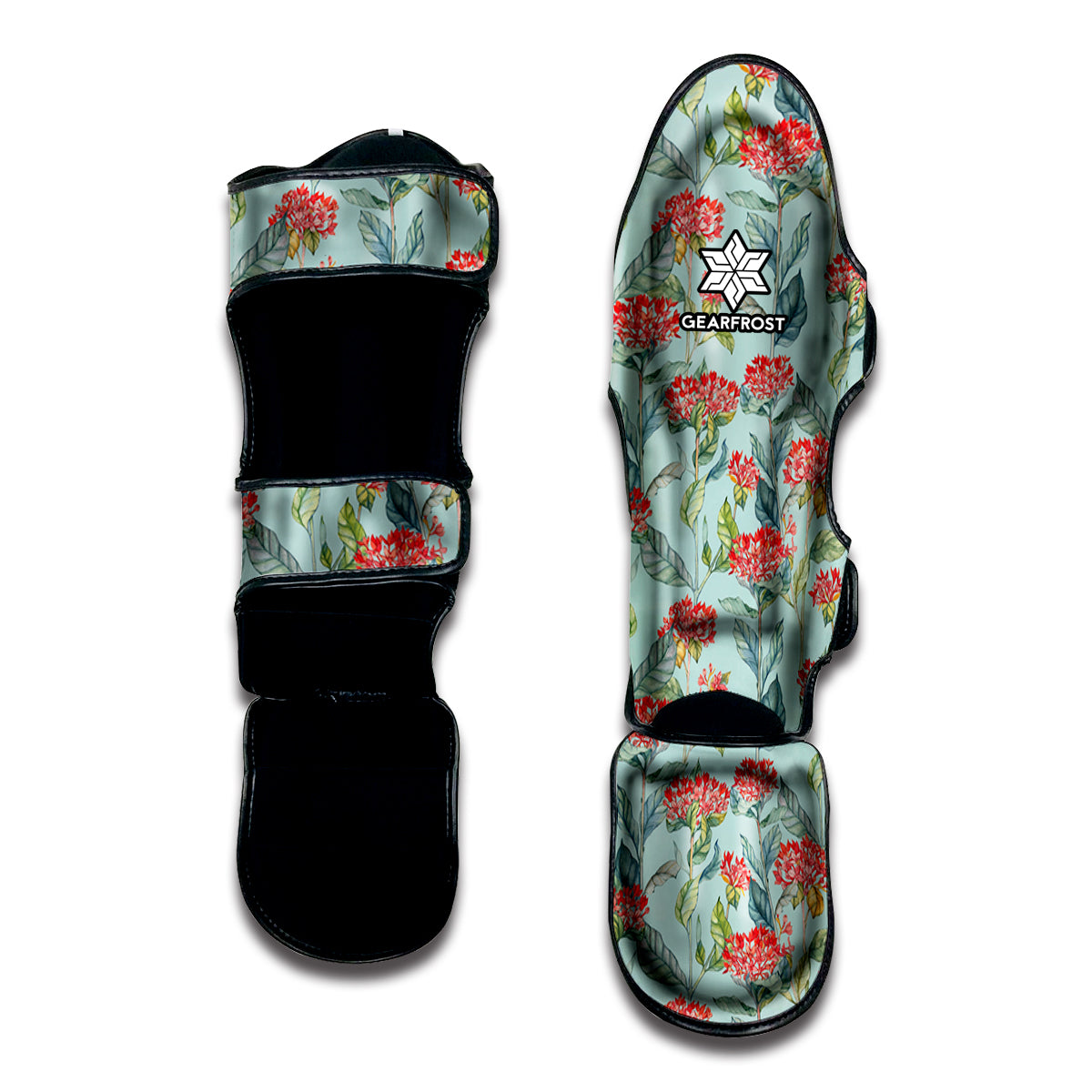 Bouvardia Pattern Print Muay Thai Shin Guard