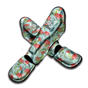 Bouvardia Pattern Print Muay Thai Shin Guard