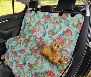 Bouvardia Pattern Print Pet Car Back Seat Cover