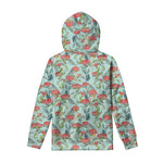 Bouvardia Pattern Print Pullover Hoodie