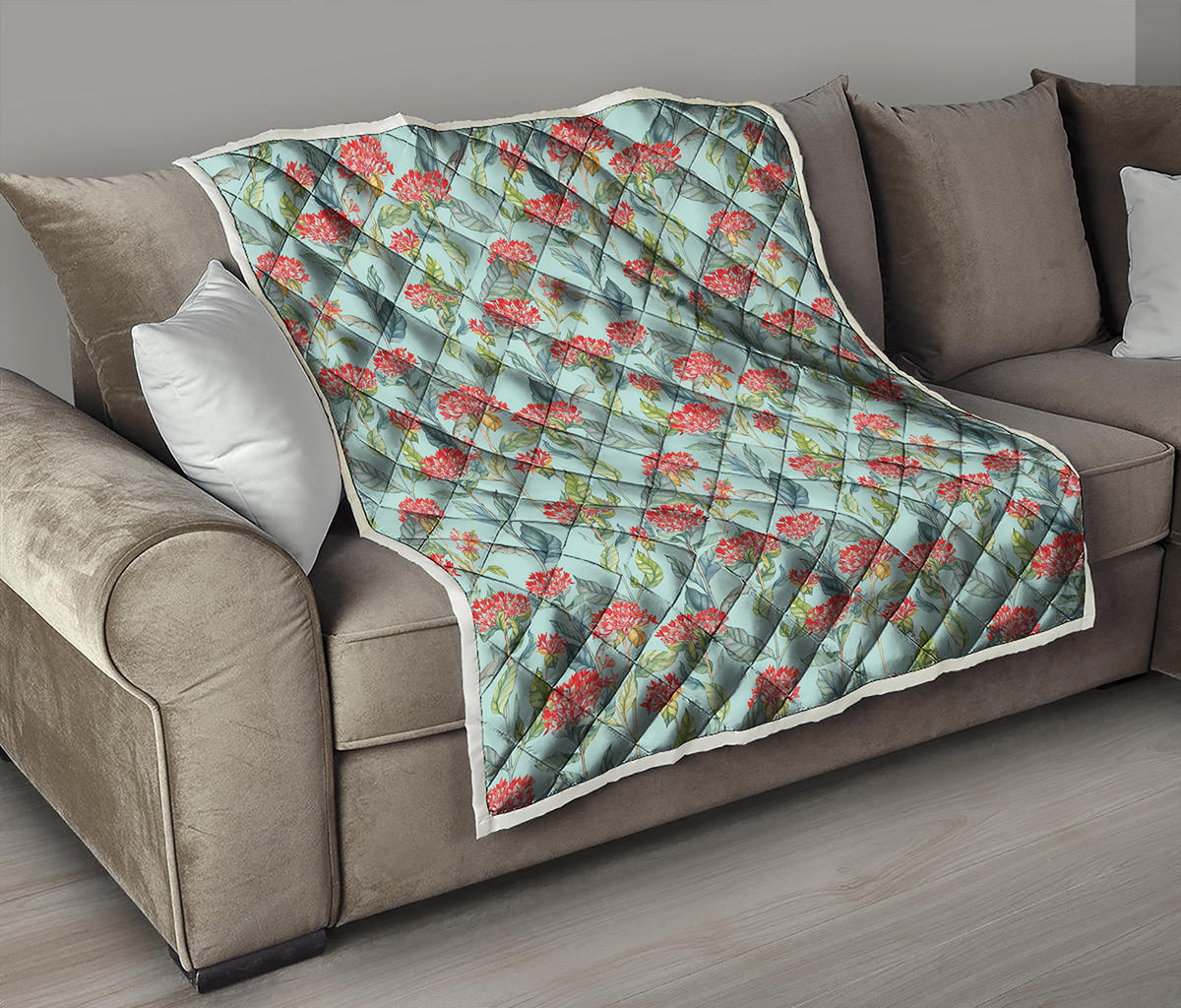 Bouvardia Pattern Print Quilt