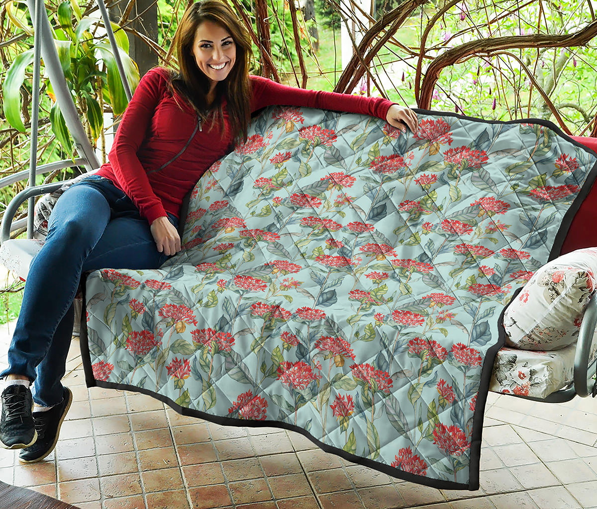 Bouvardia Pattern Print Quilt