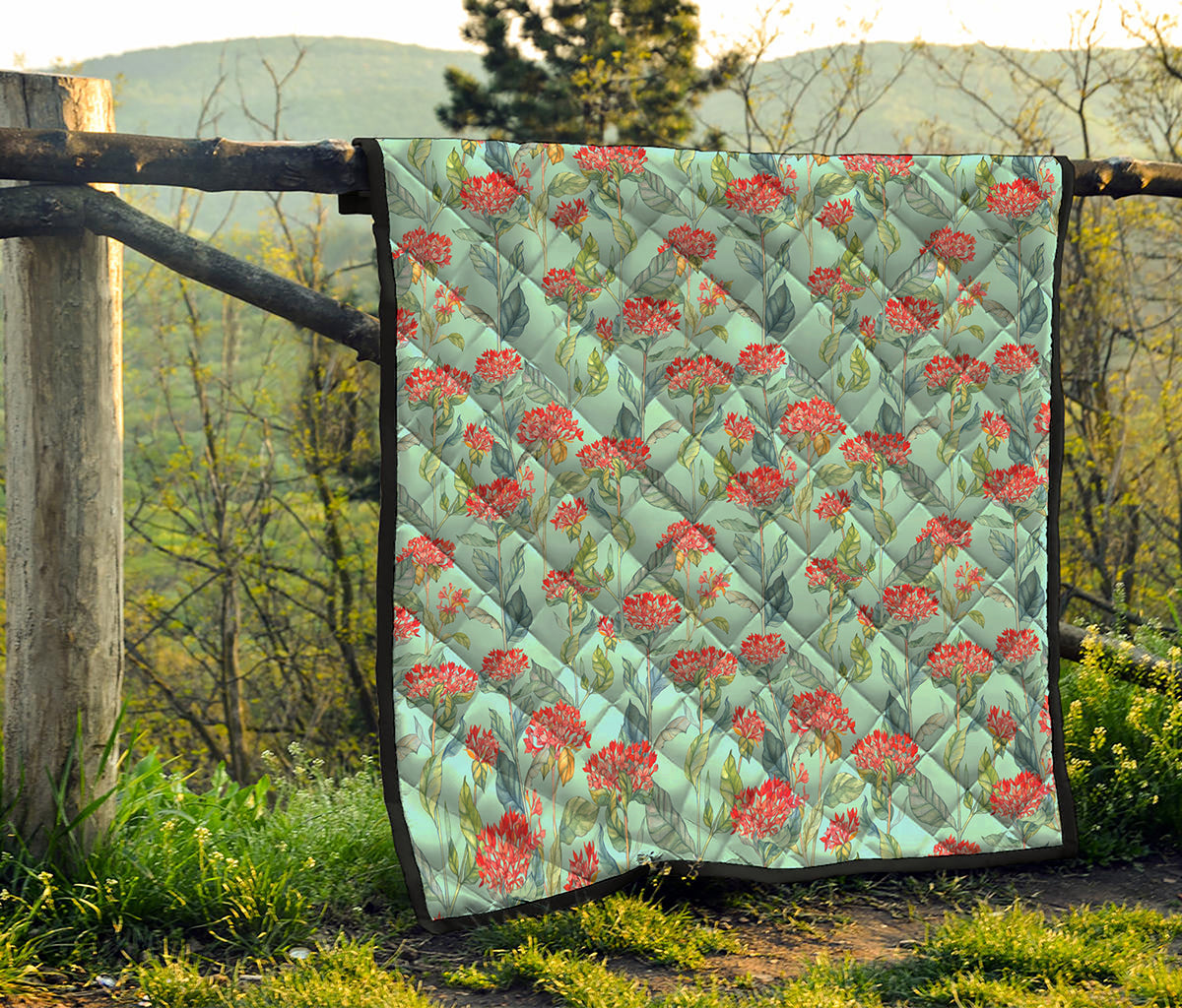 Bouvardia Pattern Print Quilt
