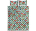 Bouvardia Pattern Print Quilt Bed Set