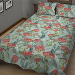 Bouvardia Pattern Print Quilt Bed Set