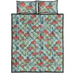 Bouvardia Pattern Print Quilt Bed Set