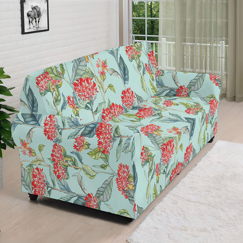 Bouvardia Pattern Print Sofa Cover