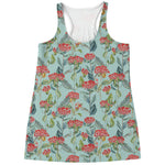 Bouvardia Pattern Print Women's Racerback Tank Top