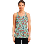 Bouvardia Pattern Print Women's Racerback Tank Top