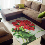 Bouvardia Plant Print Area Rug