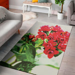 Bouvardia Plant Print Area Rug