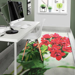 Bouvardia Plant Print Area Rug