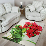 Bouvardia Plant Print Area Rug