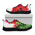 Bouvardia Plant Print Black Running Shoes
