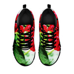 Bouvardia Plant Print Black Sneakers