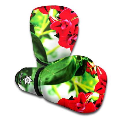 Bouvardia Plant Print Boxing Gloves