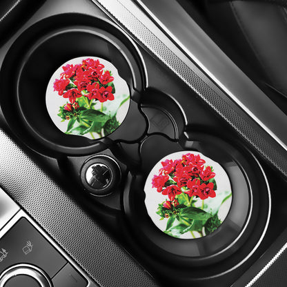 Bouvardia Plant Print Car Coasters