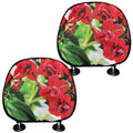 Bouvardia Plant Print Car Headrest Covers