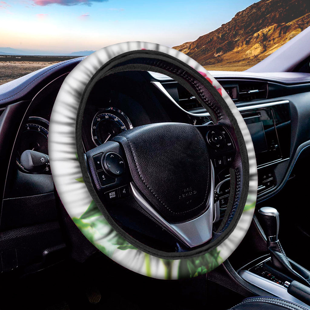 Bouvardia Plant Print Car Steering Wheel Cover