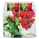 Bouvardia Plant Print Duvet Cover Bedding Set