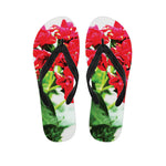 Bouvardia Plant Print Flip Flops